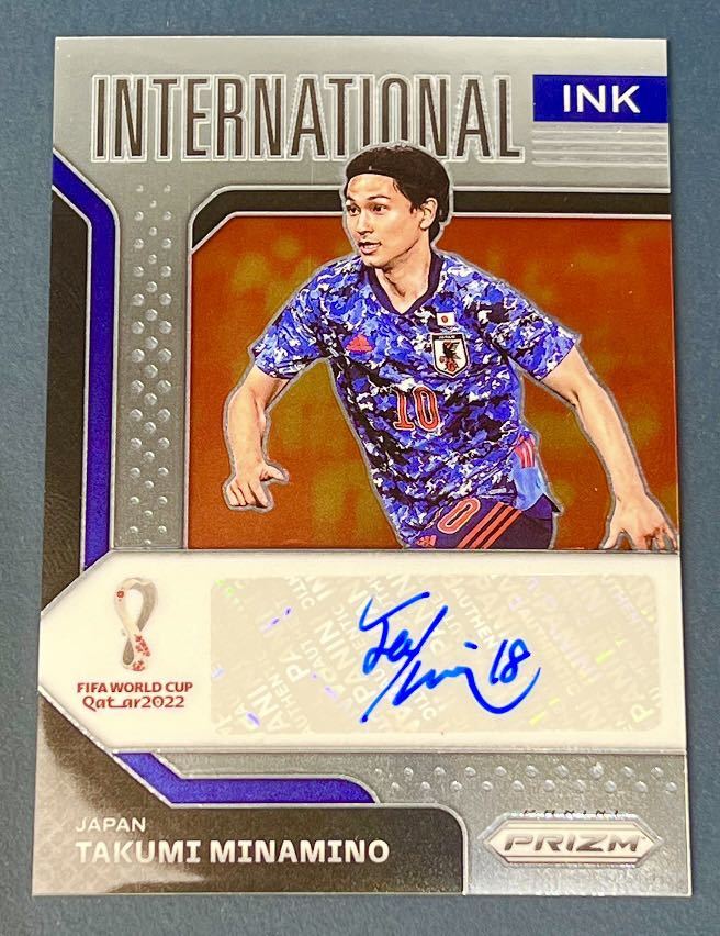 南野拓実 直筆サインカード 2022 Panini Prizm Soccer Takumi Minamino