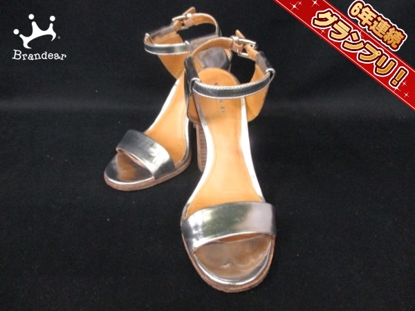 コーチ サンダル 37.5 レディース レクシー Q5095 シルバー