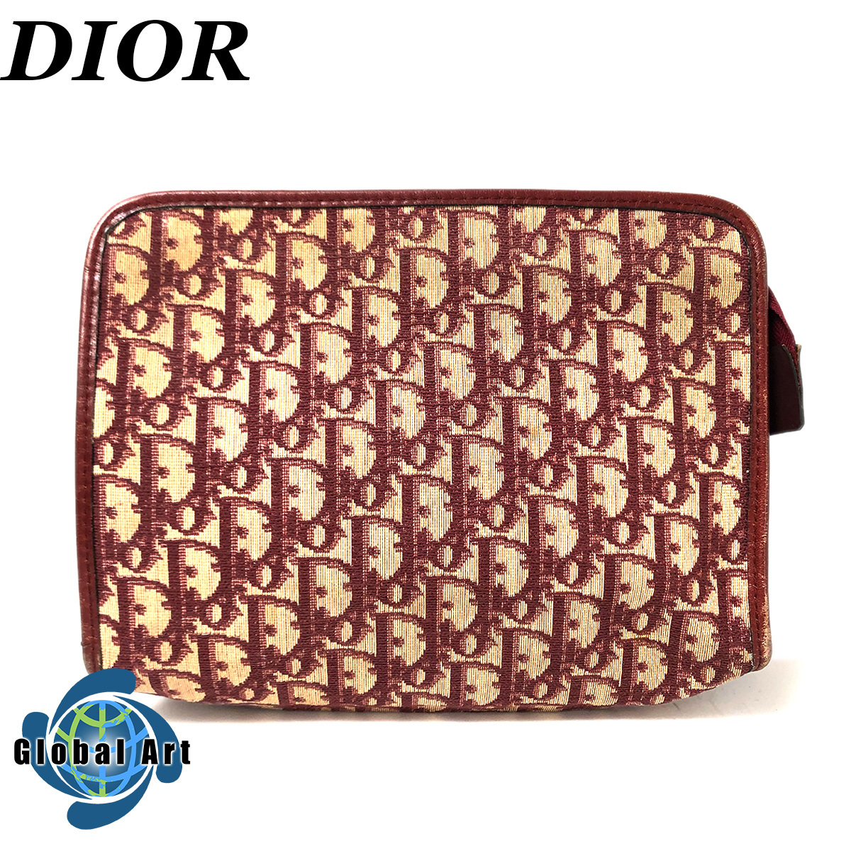 DIOR ディオール クラッチ セカンドバッグ トロッター柄 オブリーク 美