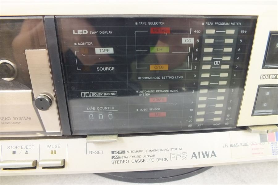 ◆ AIWA AD-FF5 カセットデッキ 中古現状品 221109A1115 カセットデッキ AIWA AD-FF5 Yahoo 数量限定，品質保証 オーディオ
