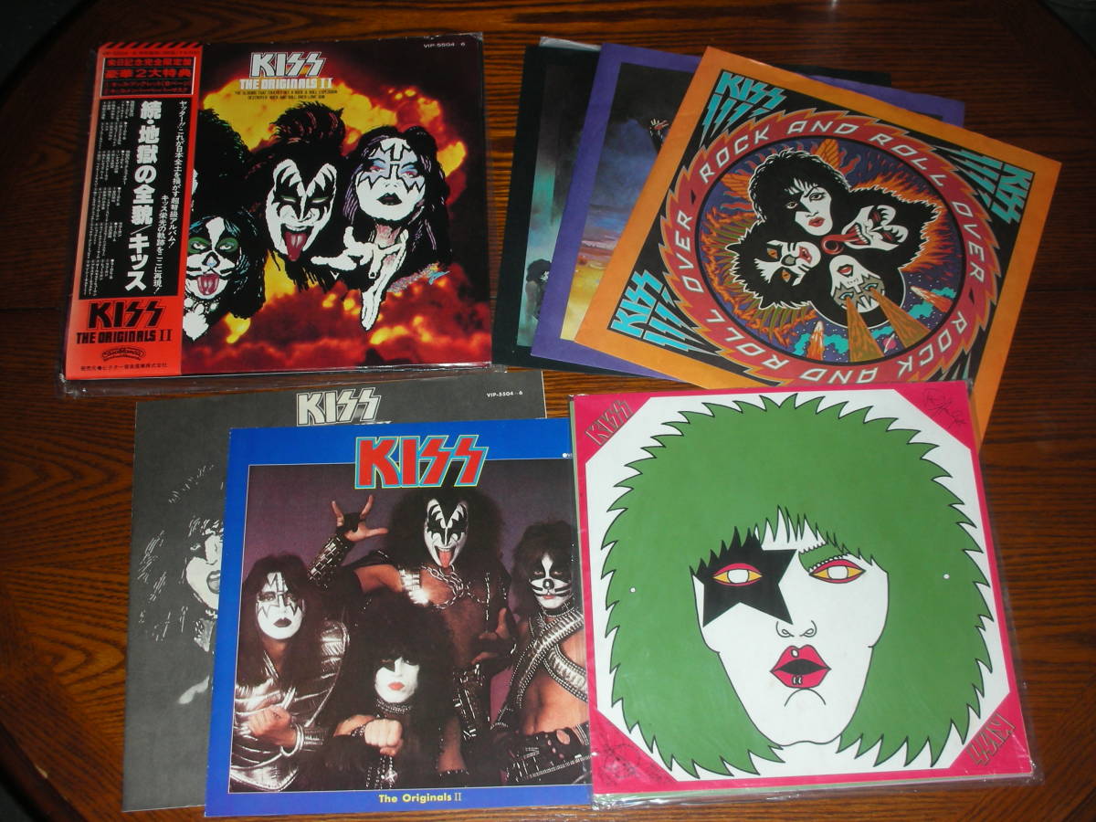 KISS LPレコード 続・地獄の全貌＋仮面の正体(まとめ売り 豪華2大特典・お面・ブックレット付◇続・地獄の全貌 キッス KISS