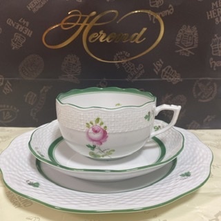 ヘレンド ウィーンの薔薇 トリオ ✩希少品✩ヘレンド ウィーンの薔薇