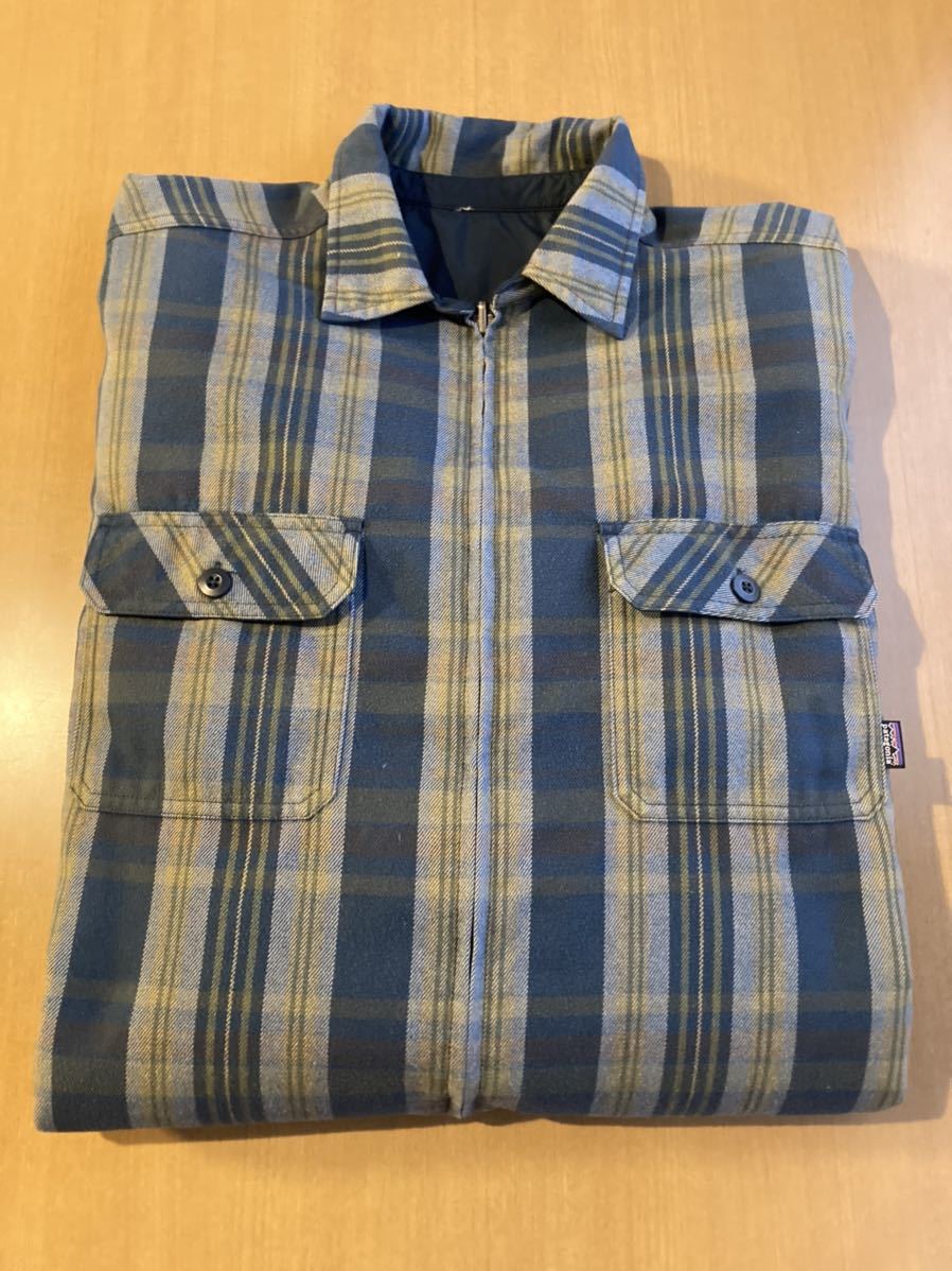 2004年 patagonia インサレーテッド フランネル長袖シャツ リバーシブル パタゴニア