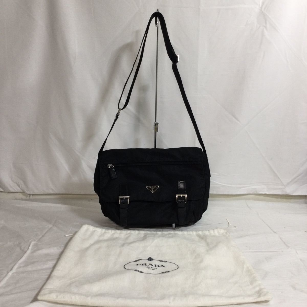 ◎◎【PRADA/プラダ】ショルダーバッグ ナイロン ブラック 黒 ユニ 
