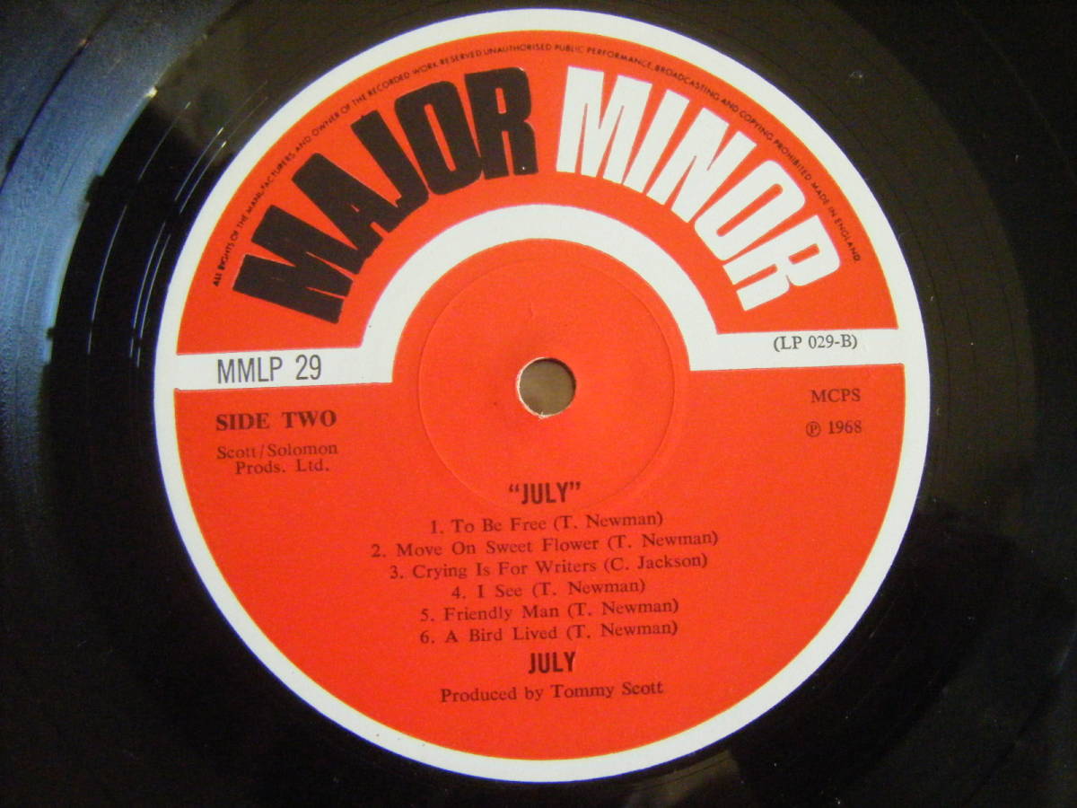 ☆[英原盤] July MONO美盤/Major Minor MMLP 29/Late60s UK Psyche