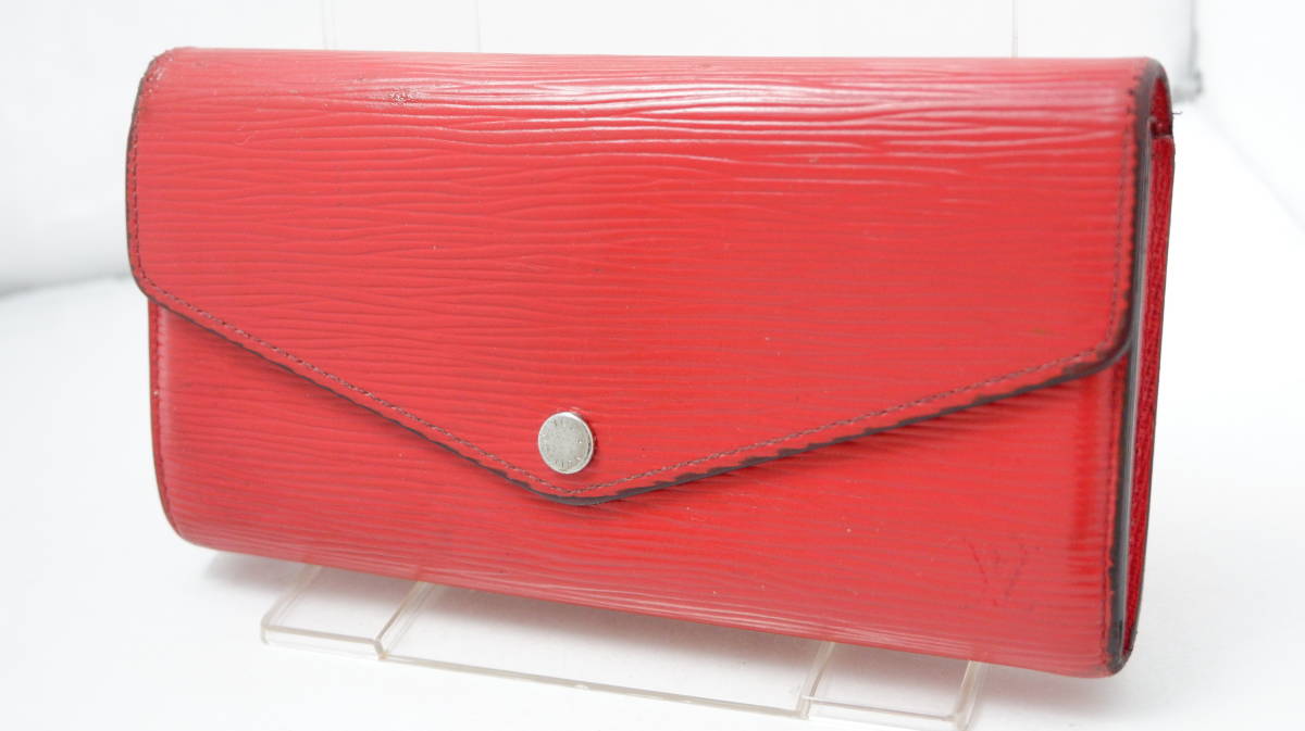 LOUIS VUITTON エピ 長財布 レッド ルイヴィトン LOUIS VUITTON エピ