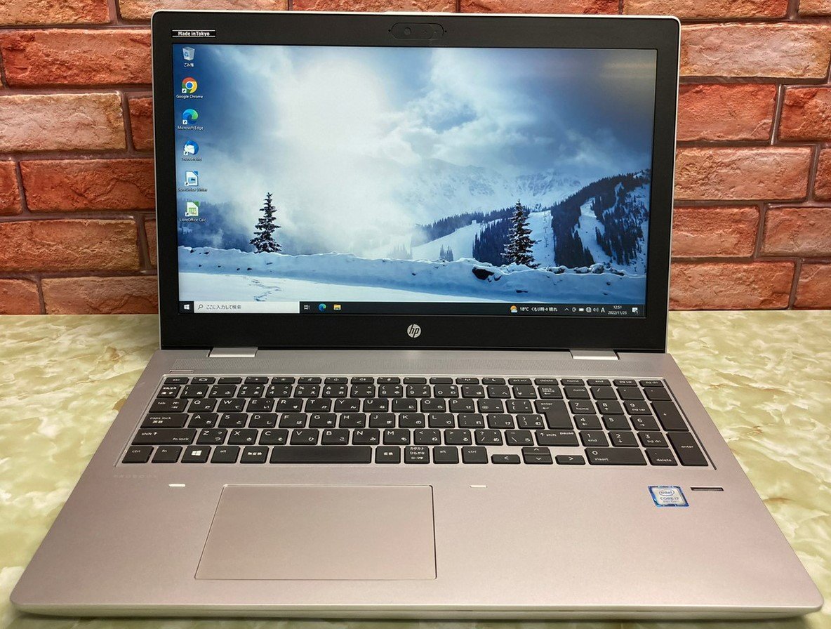 1円~ ●HP PROBOOK 650 G4 / Core i7 8550U 1.80GHz / メモリ 8GB / NVMe SSD 256GB / DVD / 15.6型 フルHD / Windows10 Pro 64bit