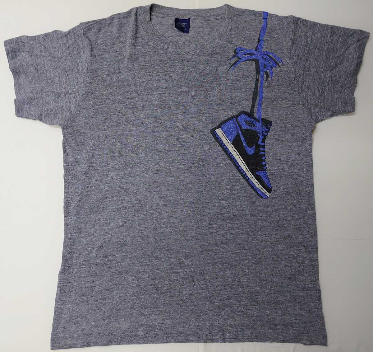 1985-1986年USA製☆NIKE AIR JORDAN SHOULDER SHOE T-SHIT USED 