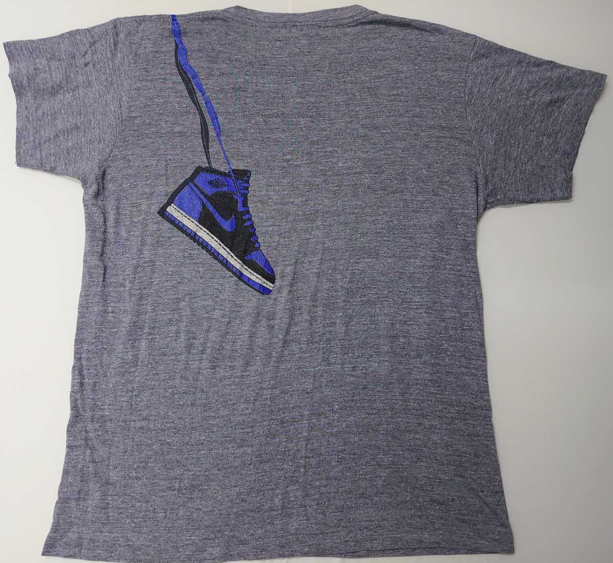 1985-1986年USA製☆NIKE AIR JORDAN SHOULDER SHOE T-SHIT USED 