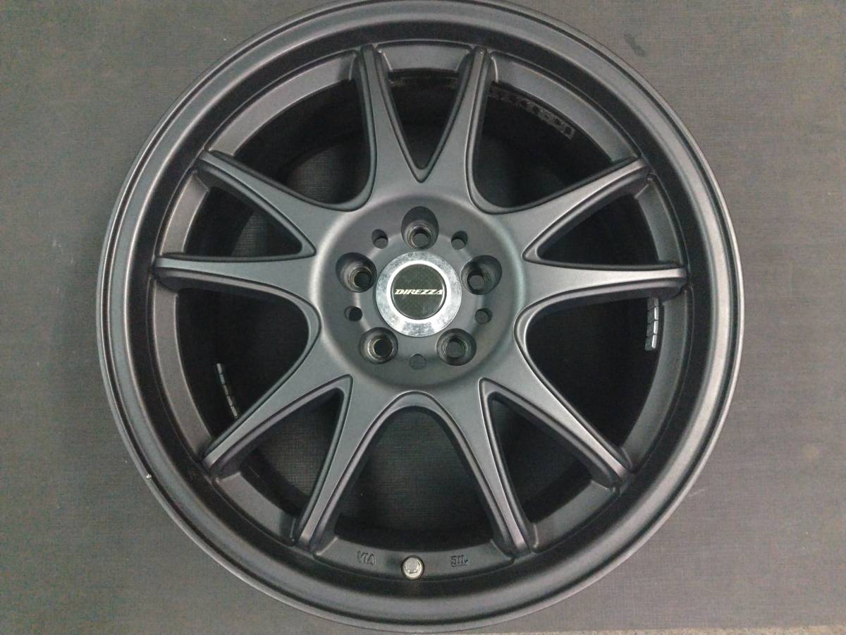 送料無料【DIREZZA ホイール 4本】 17インチ 7J +45 PCD100 5H 