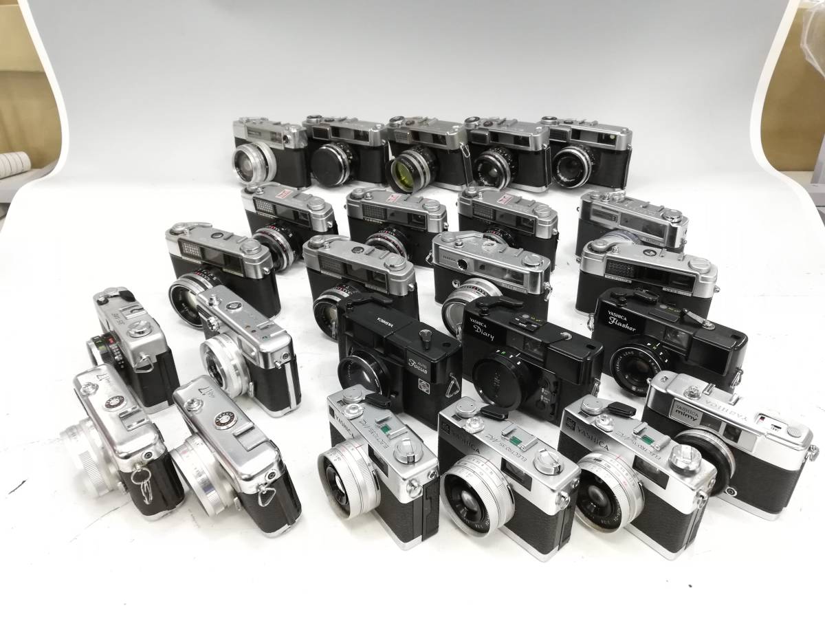 カメラ　ジャンク　まとめ売り　0.45 Q-444【YASHICA】コンパクトカメラ 合計24点 まとめ売り 【全品 中古
