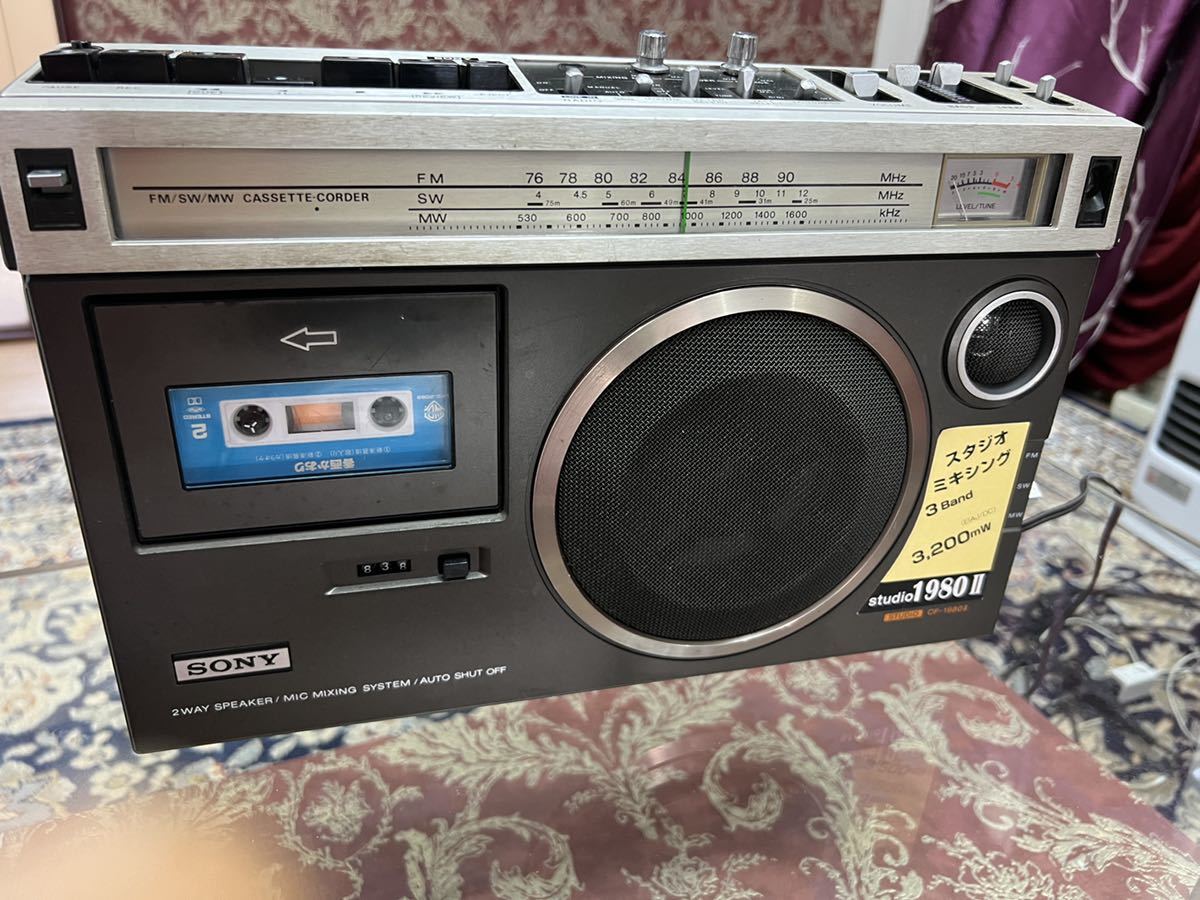 SONYソニー CF-1980 Mark II ラジカセラジオ希少品