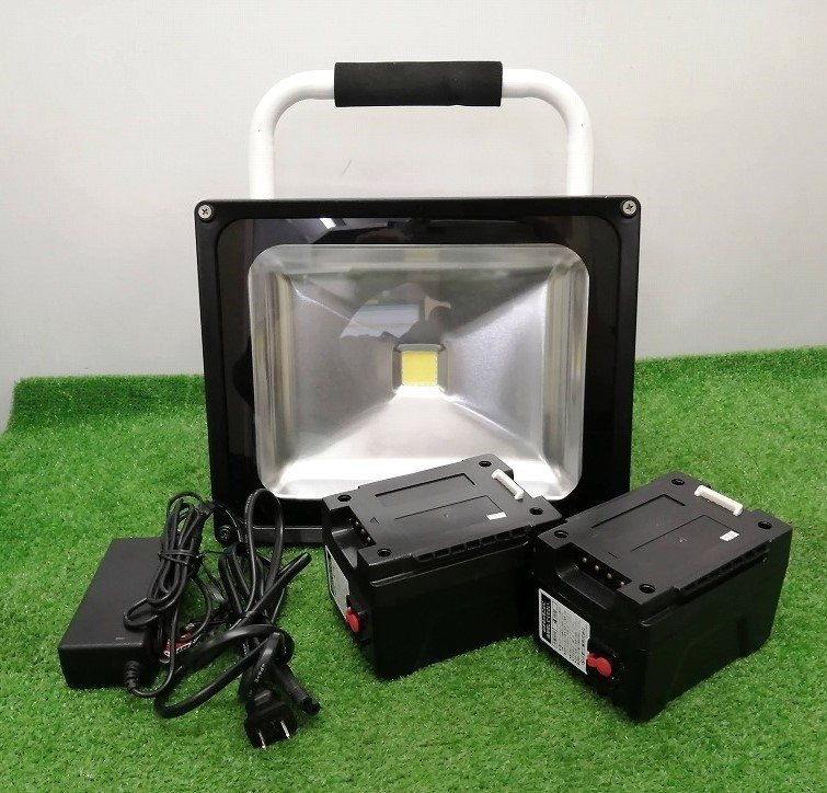 中古 日動工業 バッテリー着脱式 LED チャージライト 投光器 マルチ50W 