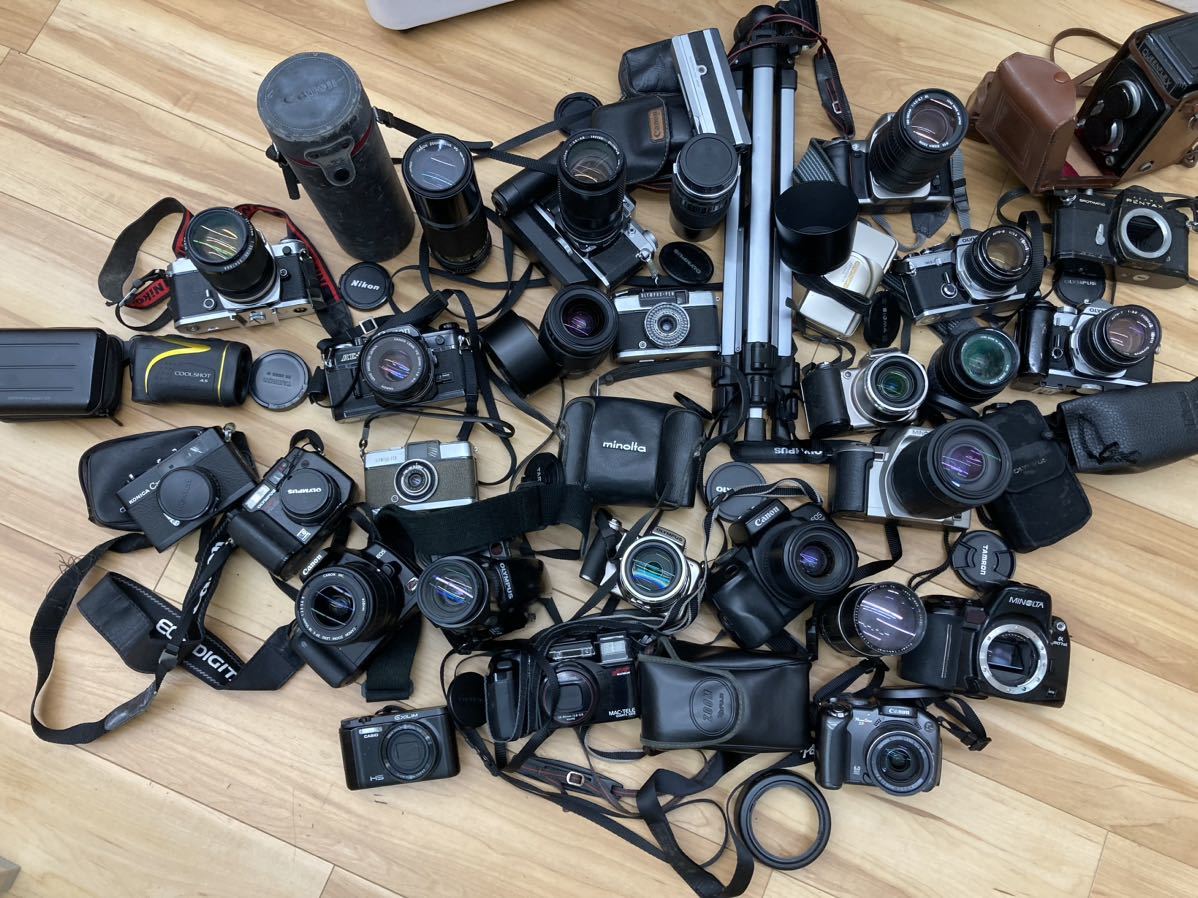 canon EOS nikon minolta デジカメ 眼レフまとめ動作未確認 Canon PENTAX MINOLTA オリンパス カメラ まとめ 動作未確認