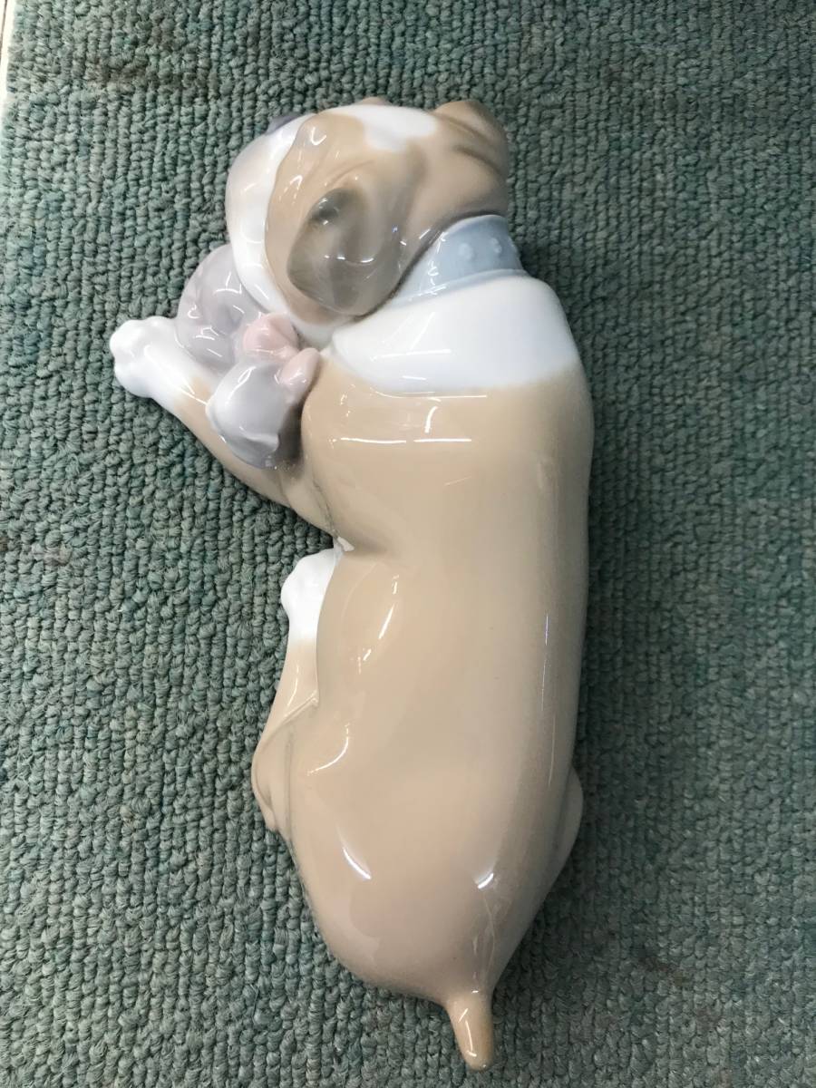 リヤドロ 犬 ブルドッグとロリポップ フレンチブルドッグとマカロン