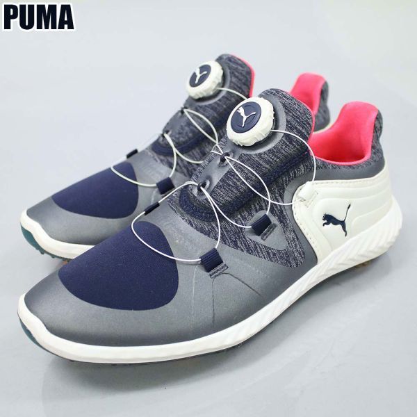 [D1567] プーマ ゴルフシューズ 190585 イグナイト ネイビー系 24 PUMA