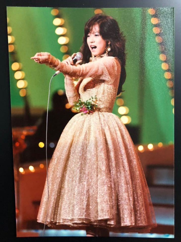 中森明菜 生写真 E版 絹目 当時物 昭和アイドル 1980年代 美品♪ ^_  