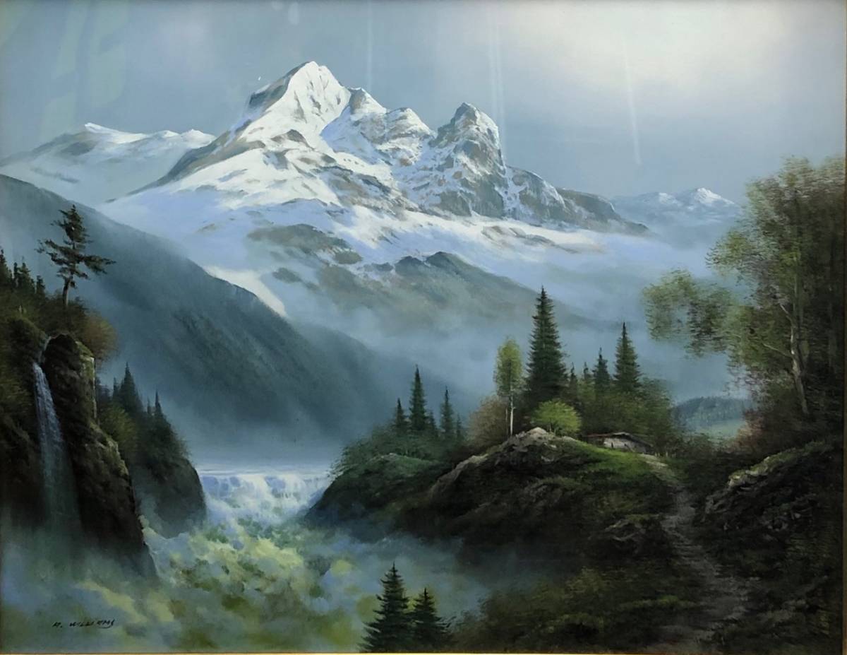 美術品/アンティーク A.ウイリアムス (A.WILLIAMS) F6号 風景画