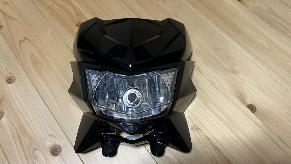 大人気，人気セール カワサキ KSR110 ライトカウル ヘッドライト 黒(ヘッドライト)｜売買されたオークション情報、yahooの商品情報をアーカイブ公開 - オークファン ホンダ用