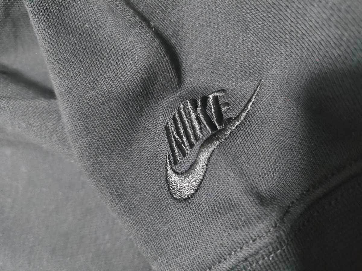 新品 定価7700 NIKE 手書き風ロゴ スウェット パーカー 2XL ブラック