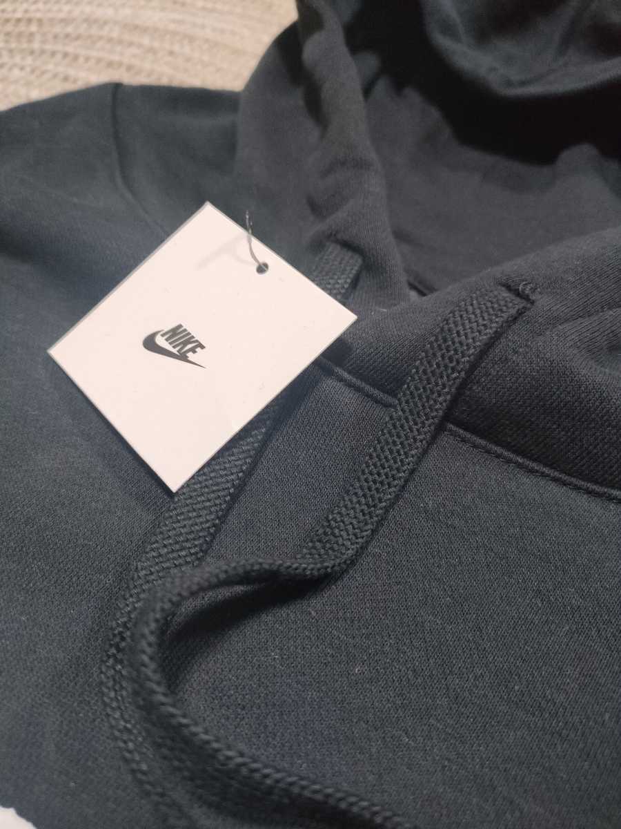 新品 定価7700 NIKE 手書き風ロゴ スウェット パーカー 2XL ブラック
