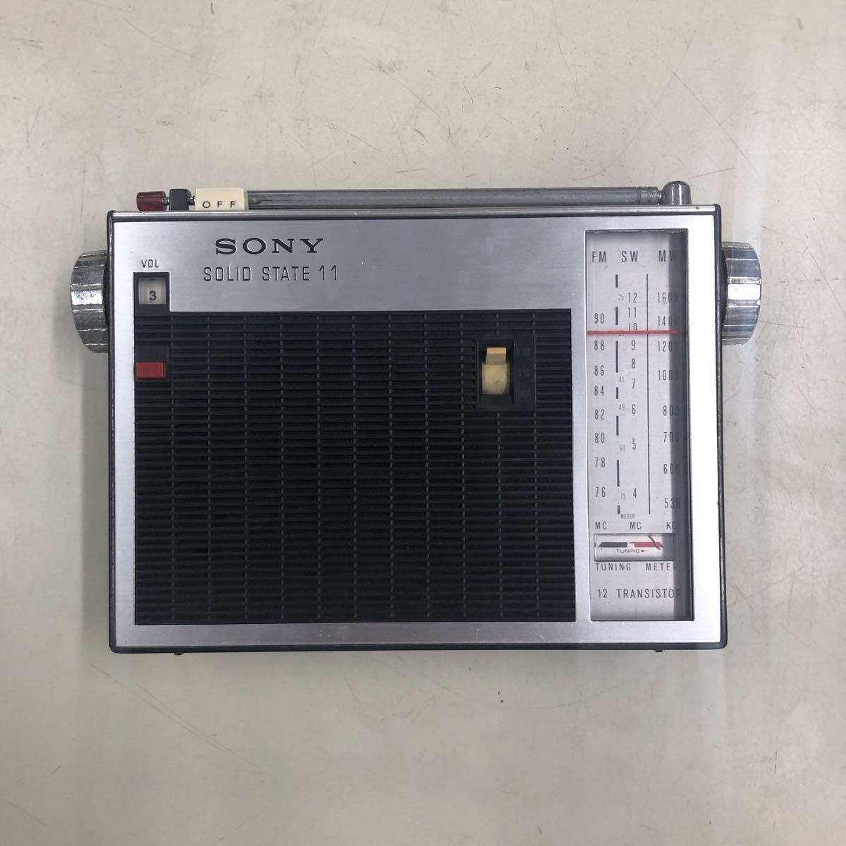 SONY 3バンドラジオ TFM-110F 昭和レトロ SONY TFM-110F 3バンド ○営