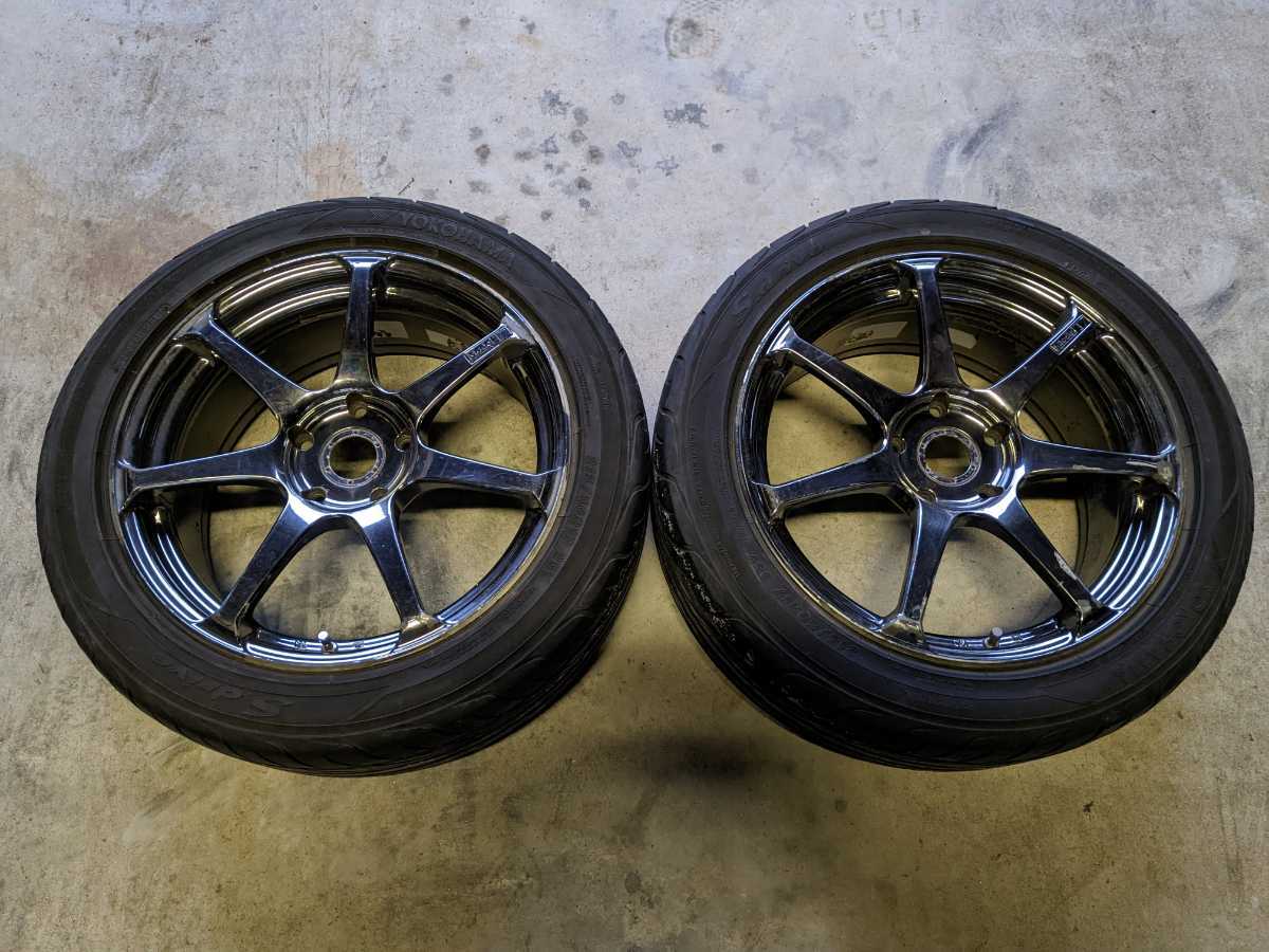 新作，格安 YOKOHAMA AVS Model T7 メッキ ホイール 17インチ PCD114.3 7.5J オフセット+52 2本SET ヨコハマ モデル T7(社外品)｜売買されたオークション情報、yahooの商品情報をアーカイブ公開 - オークファン 5穴