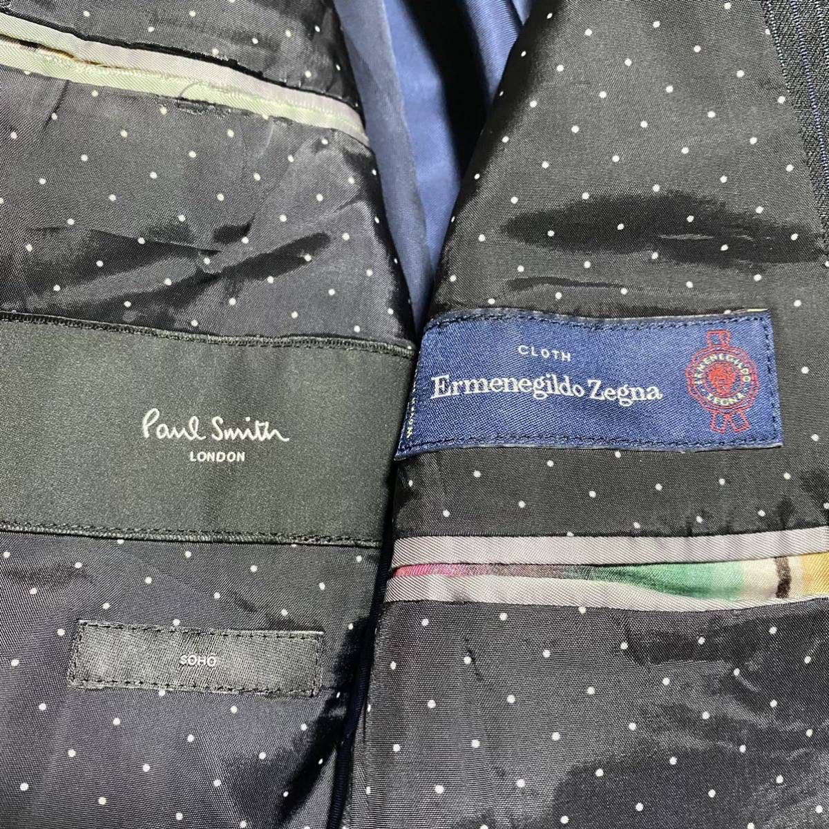 ポールスミス × ゼニア 『英国紳士の佇まい』Paul Smith スーツ 裏地総