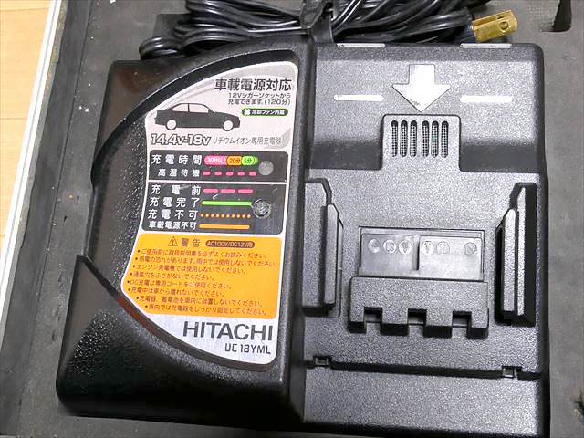 日立工機 14.4V コードレスインパクトドライバ WH14DBL バッテリー2個 