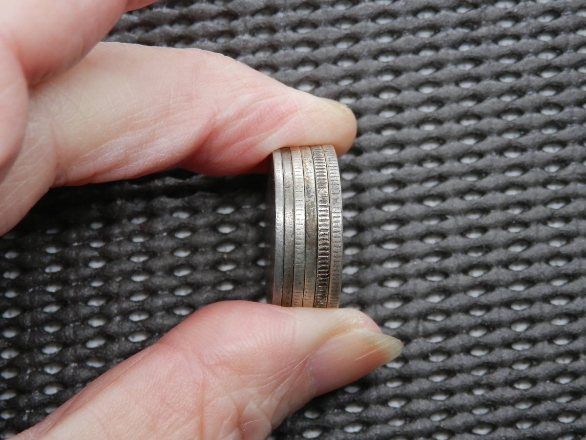 アメリカ 25セント銀貨×6枚 1898・99・1926・27・42・46年 合計35.21