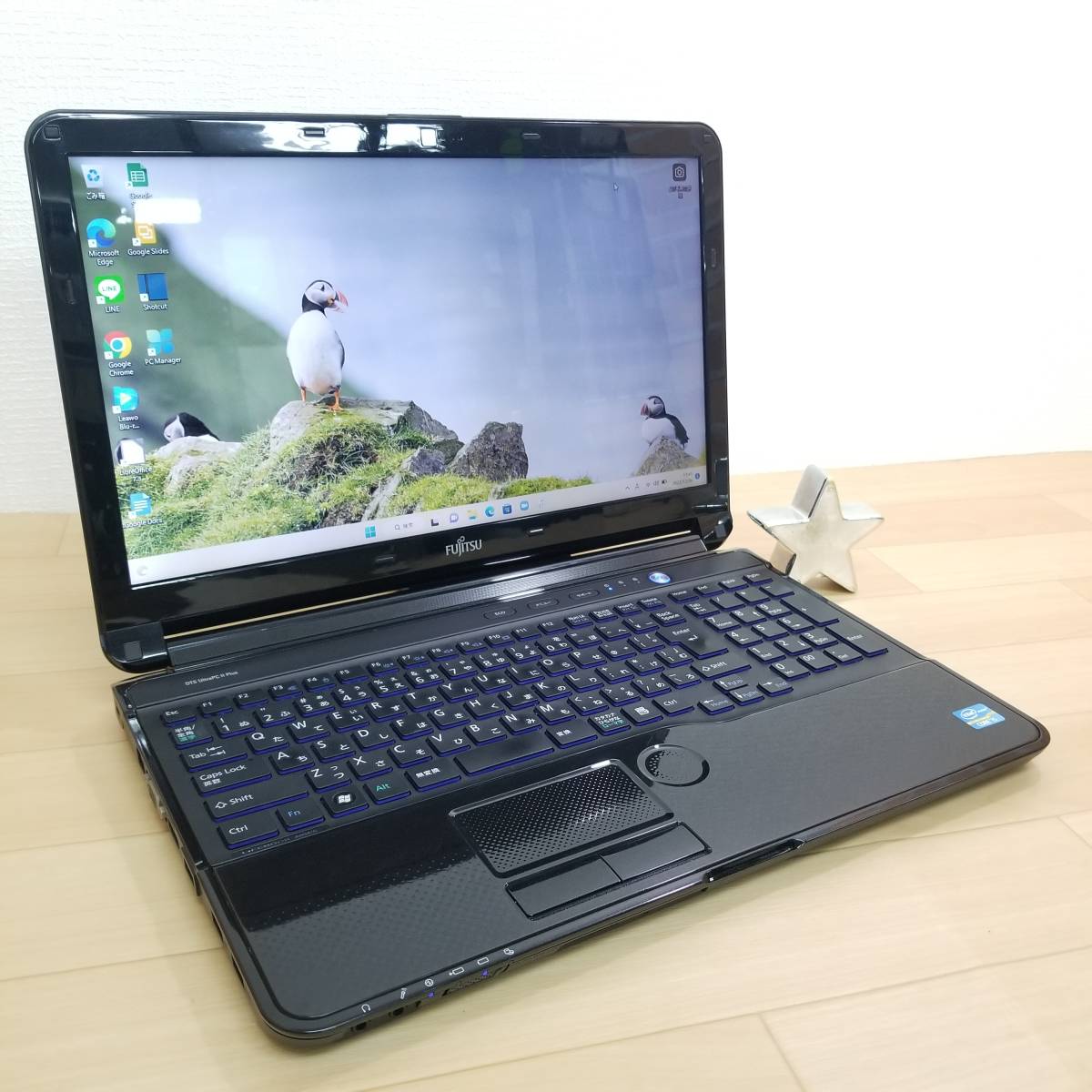 ★美品★高性能i5(ターボ)搭載/HDD500GB/メモリ4GB/無線 Wi-Fi/Webカメラ/Office/Win11/FMVA54GB(D102)