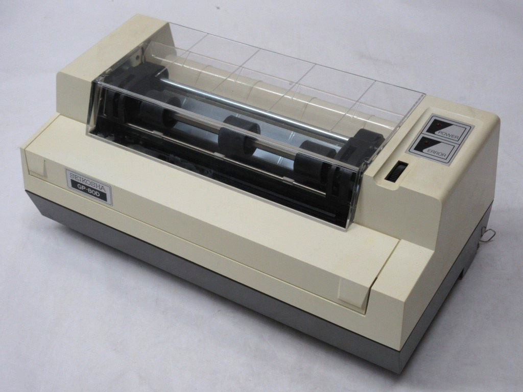 12K047 レトロPC用プリンター[GP-80D] SHARP シャープ [MZ-80C/K2専用
