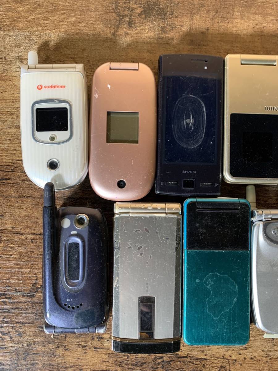 携帯電話 ガラケー 12台まとめ売り ジャンク品（ガラケー 100台 