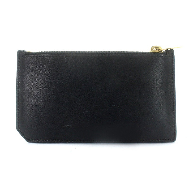 サンローラン パリ SAINT LAURENT PARIS 5フラグメント コインケース カードケース レザー 黒 /AK23 レディース