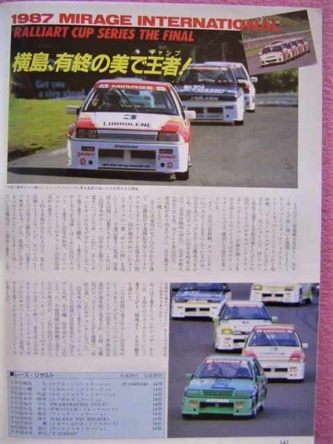 ☆ 当時物 オートスポーツ 487号/1987年12-1 ☆ 富士GC 松本恵二さん 