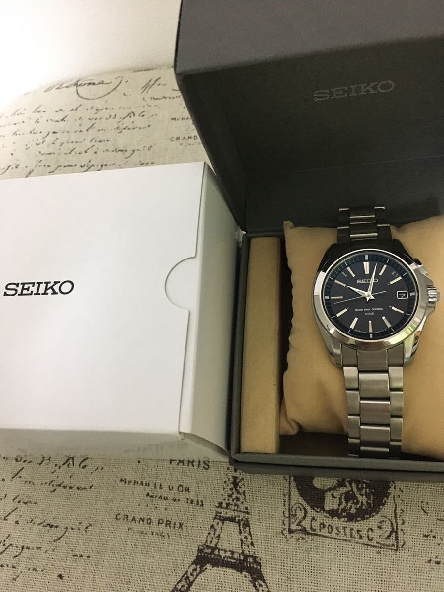 名作！ セイコー SEIKO ブライツ メンズ 電波ソーラー チタン GS sagz071