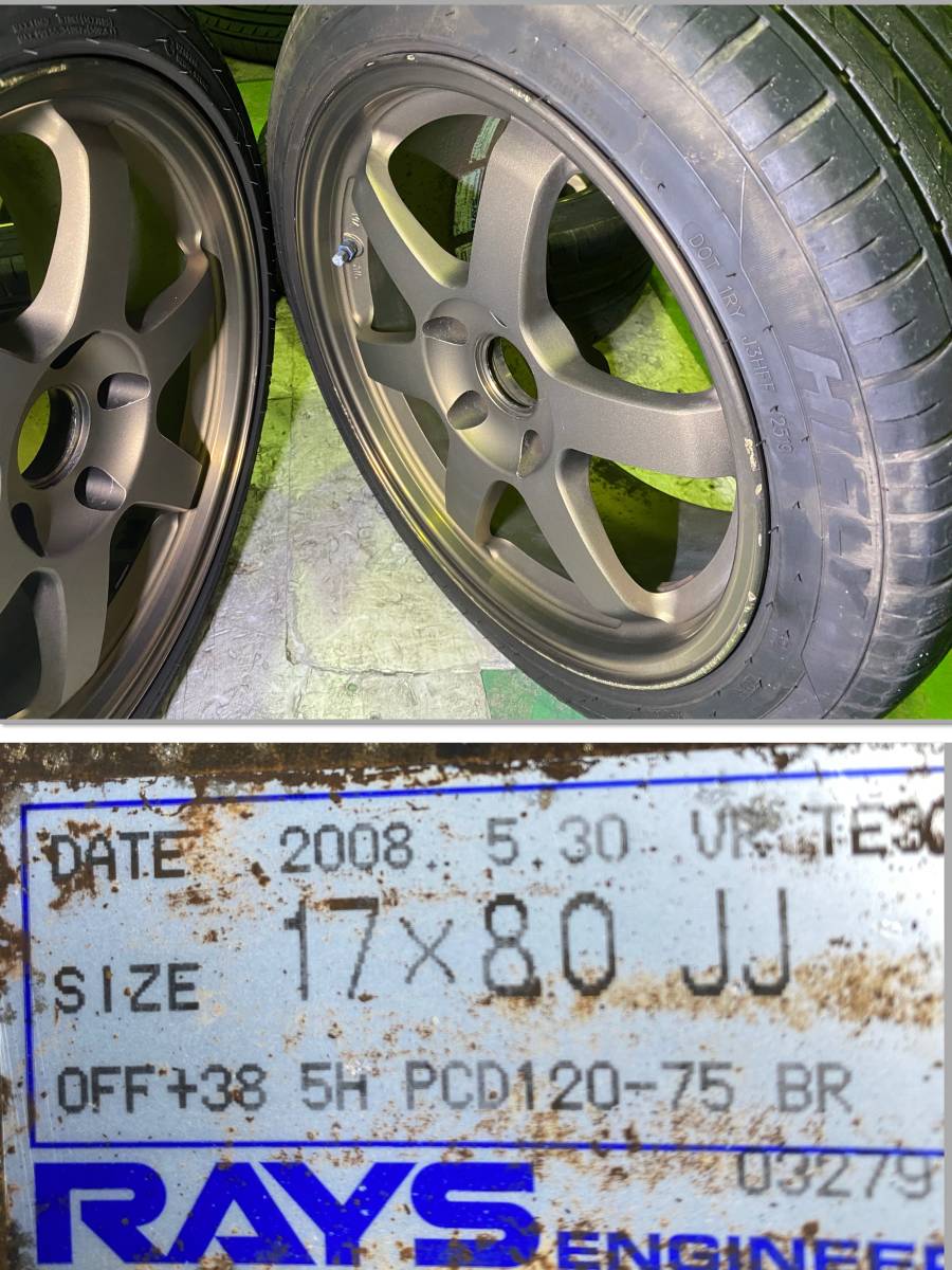 希少 軽量 鍛造 RAYS VOLK Racing TE37 レイズ ボルクレーシング 17 