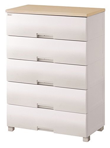 即決・送料無料◆色メープル/ホワイト サイズ幅75cm×5段 天馬 リビングチェスト 5段 幅75*奥行41*高さ105cm フィ