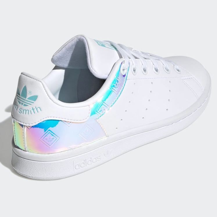 新品未使用 adidas スタンスミス【25cm】定価10989円 STAN SMITH スニーカー アディダス STANSMITH モノグラム 白 靴 玉虫色 05849 スタンスミス adidas アディダス 天然皮革 レザー Scott