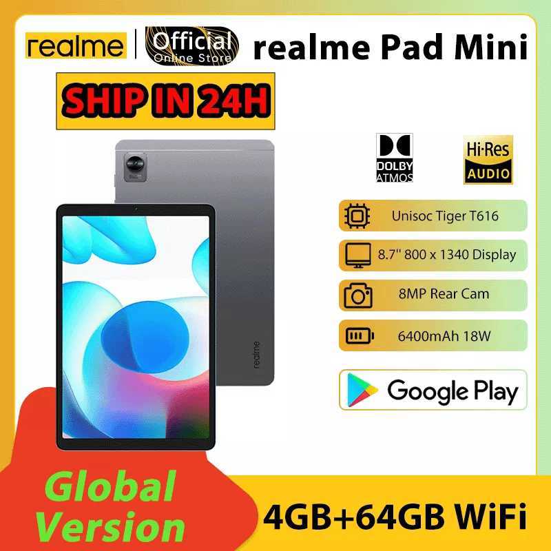 realme pad mini 4GB/64GB ケース付き