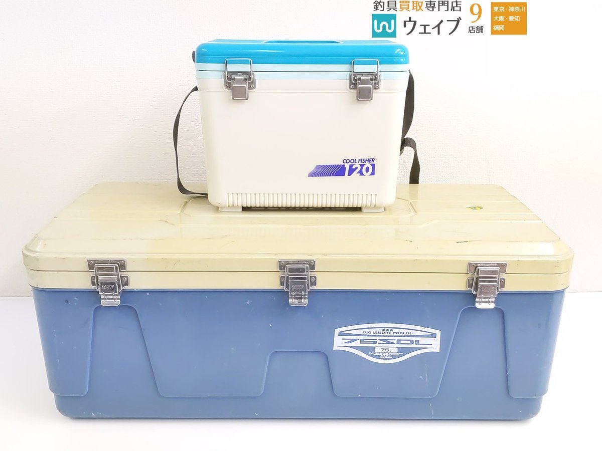 OLYMPIC ビッグレジャー75L、大型クーラーボックス 遠征釣り クーラー