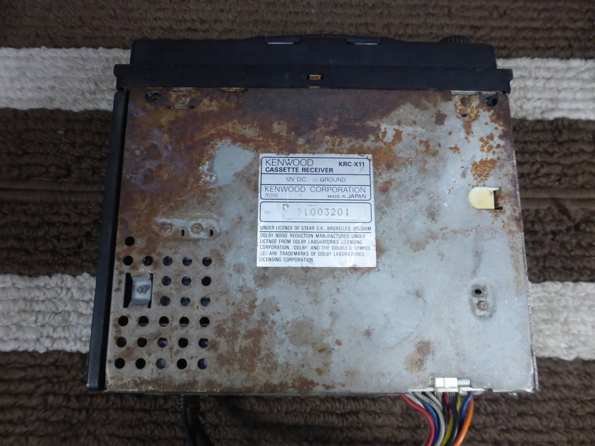 当時物 カセットデッキ KENWOOD KRC-X11 完動品 元箱と説明書付属
