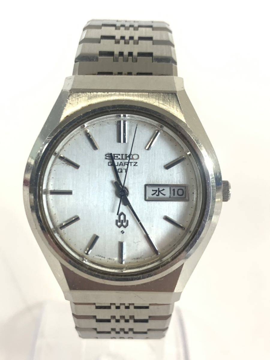 QT セイコー SEIKO クォーツ 稼働品 腕時計 QUARTZ シルバー - 38