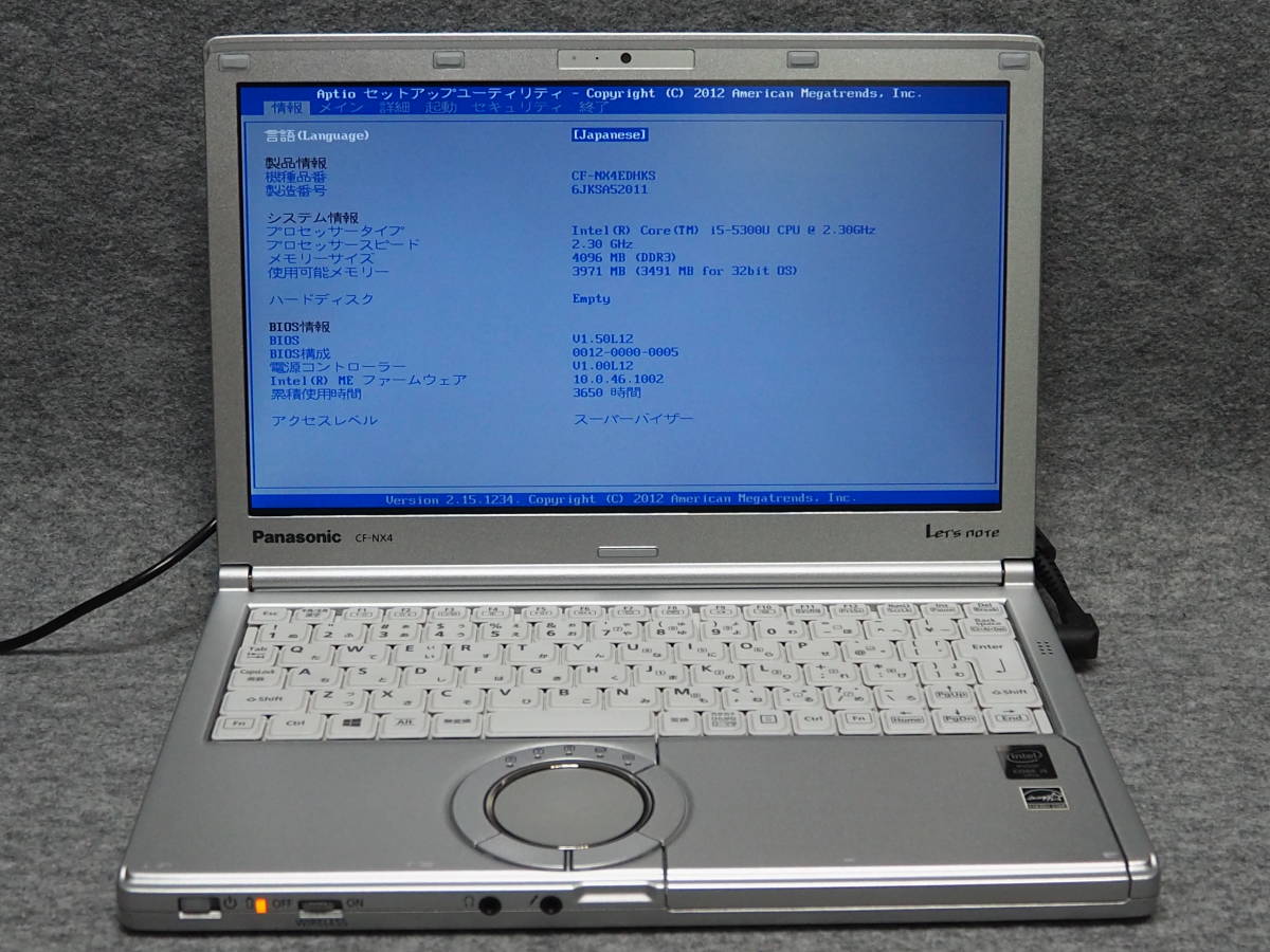 Panasonic CF-NX4 Let's Core note Note i5 4GB i3 NX4 Laptop PC Win