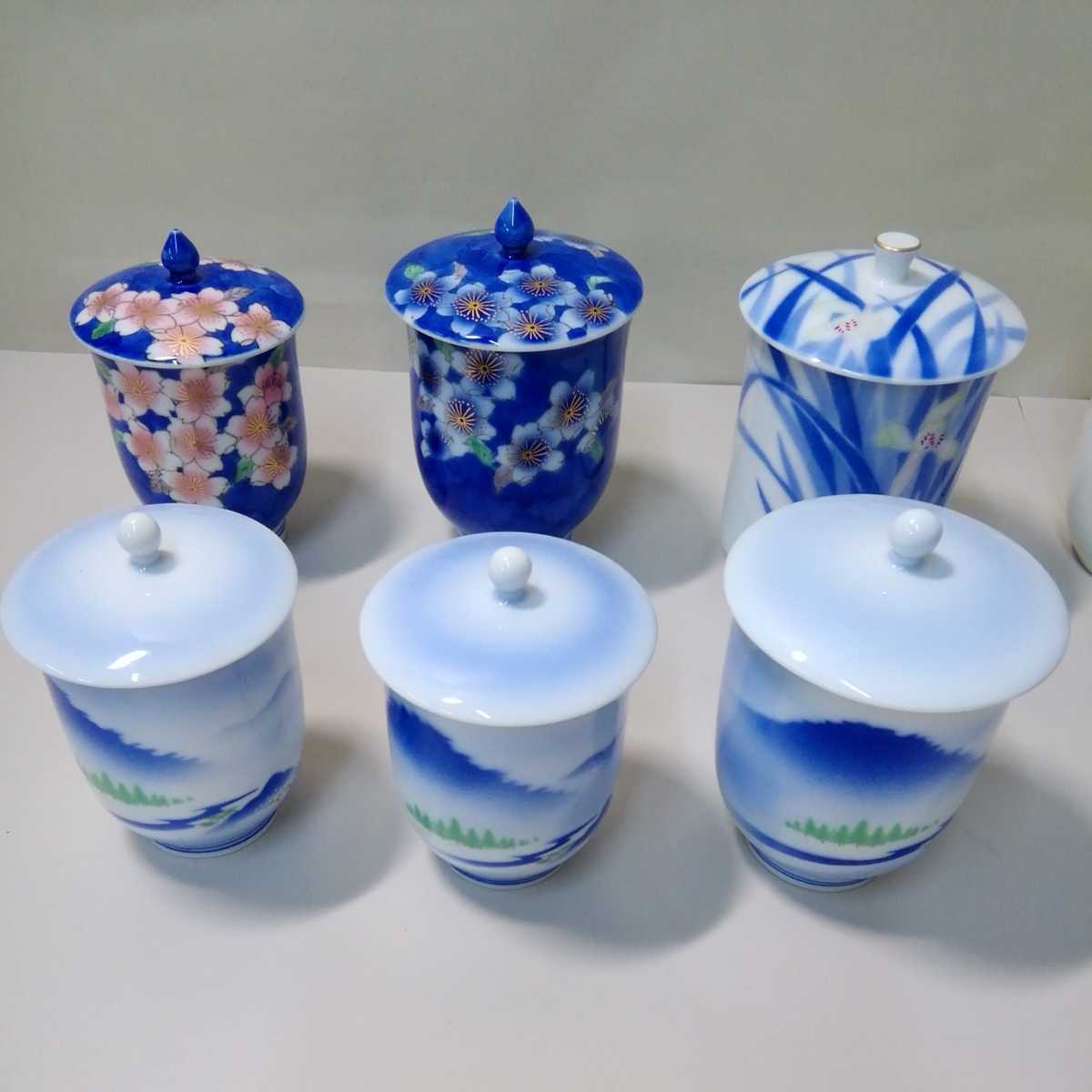 深川製磁 | 茶器 H 有田焼 急須と湯呑5客のセット 宮内庁御用達 美品 