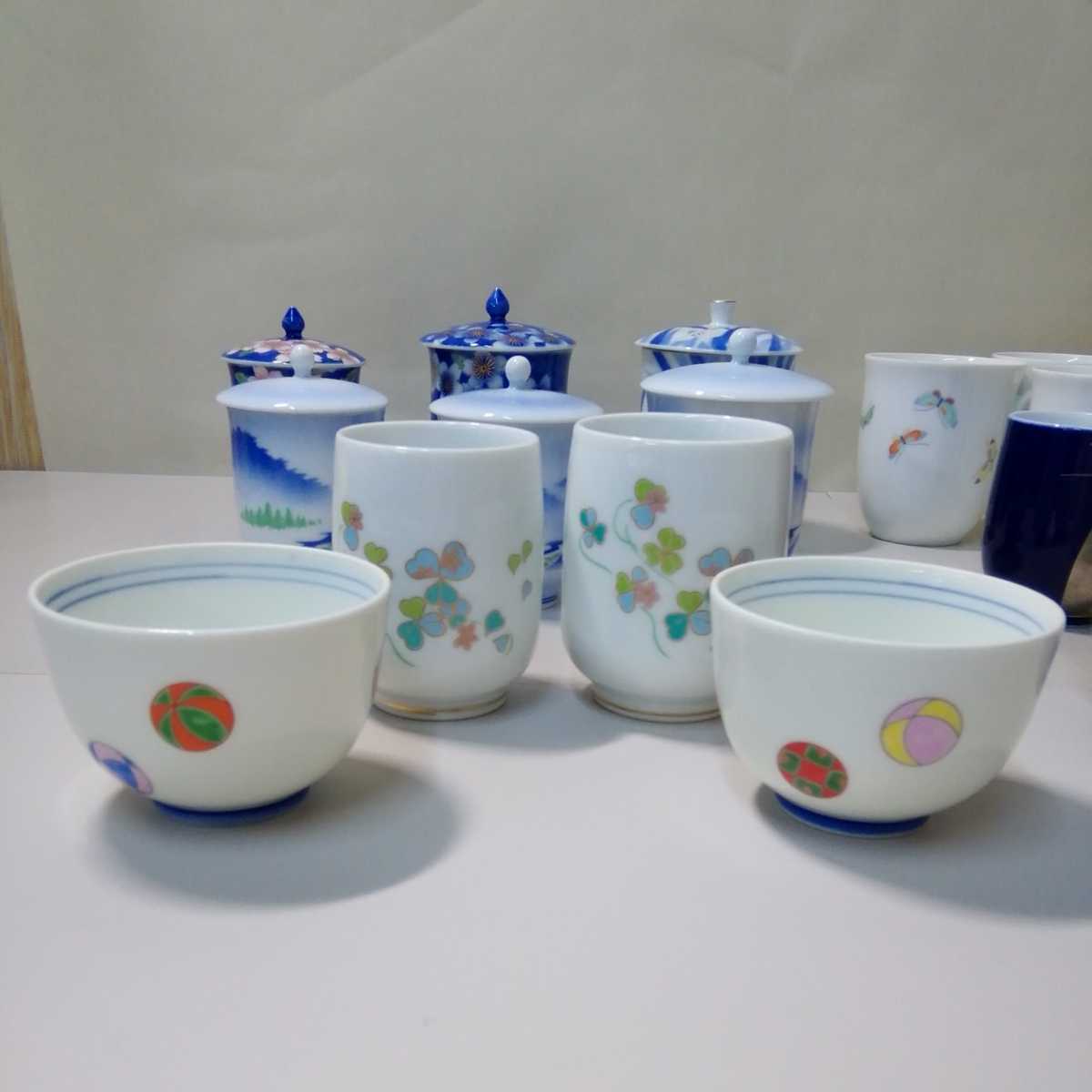 深川製磁 | 茶器 H 有田焼 急須と湯呑5客のセット 宮内庁御用達 美品 