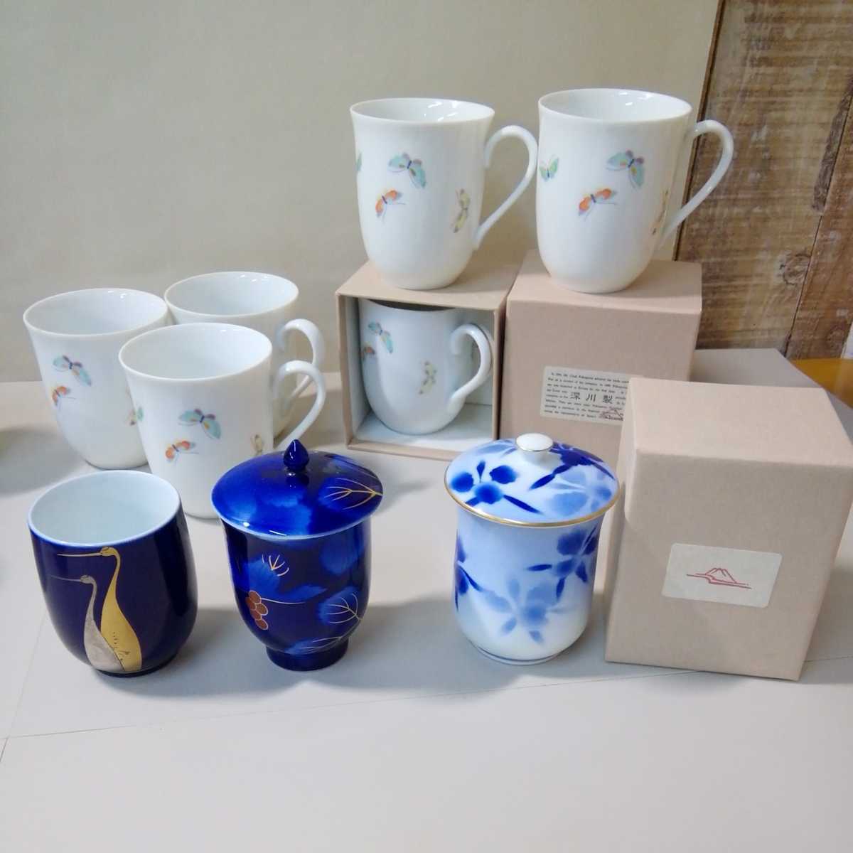 深川製磁 | 茶器 H 有田焼 急須と湯呑5客のセット 宮内庁御用達 美品 
