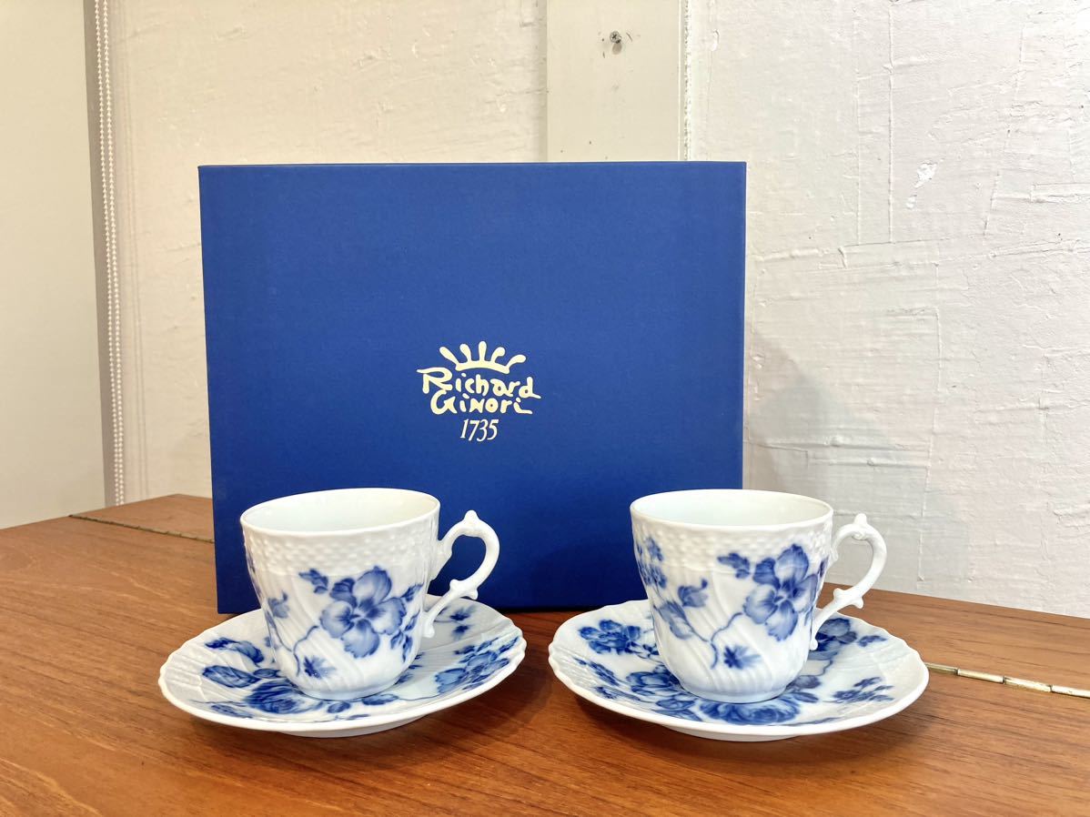 限定セール Richard Ginori リチャードジノリ ローズブルー カップ&ソーサー2客セット 箱付 コーヒーカップ 磁器 洋食器 イタリア ギフト(リチャードジノリ)｜売買されたオークション情報、yahooの商品情 リチャードジノリ