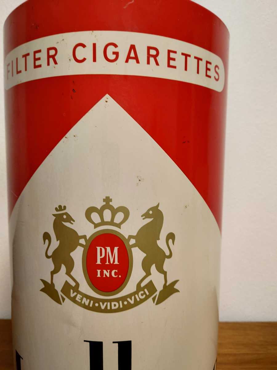 こ*つ様 Marlboro 　マルボロ　ゴミ箱　傘立て　昭和レトロ 昭和レトロ タバコマルボロ ごみ箱 傘立て (雑貨)｜売買された