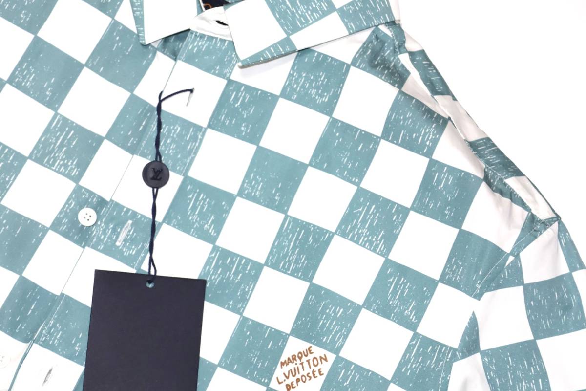 新品 21AW LOUIS VUITTON ルイヴィトン ショートスリーブダミエシャツ